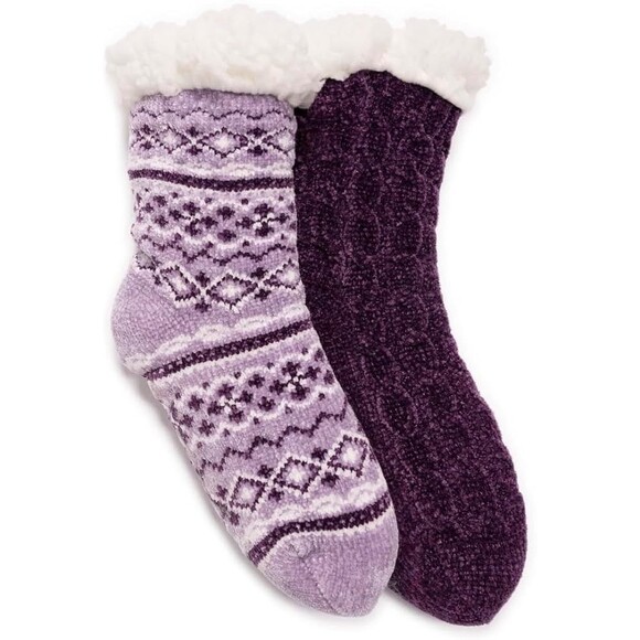 Muk Luks Accessories - MUK LUKS Women's Cabin Socks - S/M (5-7) 2-Pack